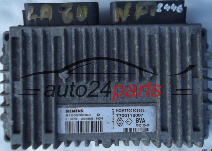 MOTORSTEUERGERÄT ECU STEUERGERÄT RENAULT LAGUNA 2.0 7700112087 7700103418 HOM7700102888 7700102888 SIEMENS S105280003D S105280003 D
