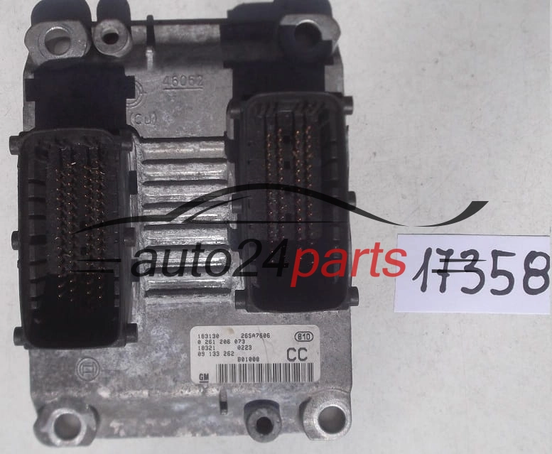MOTORSTEUERGERÄT ECU STEUERGERAT OPEL ASTRA G 1.2 Z12XE BOSCH 0 261 206 073, 0261206073, GM 09 133 262 CC, 09133262