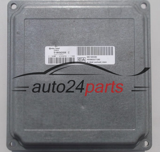COMPUTADOR CAIXA DE VELOCIDADES AUTOMÁTICA CITROEN PEUGEOT CONTINENTAL S180045056 C,  9801965580, HW 9800377280, SIM824