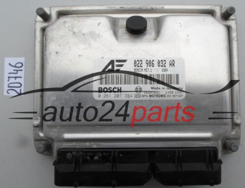 Μονάδα Ελέγχου Κινητήρα  VW VOLKSWAGEN SHARAN 2.8 BOSCH 0 261 207 384, 0261207384, 022 906 032 AR, 022906032AR 