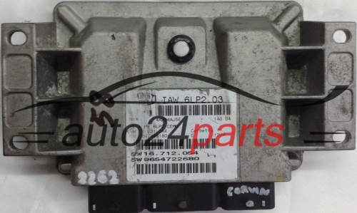 Μονάδα Ελέγχου Κινητήρα PEUGEOT 206 1.4 MAGNETI MARELLI IAW 6LP2.03, HW 16.631.044, 9647498180, SW 16.712.054, 9654722680