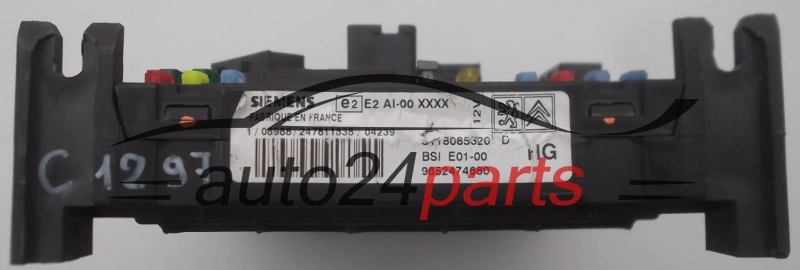 KOMFORTSTEUERGERÄT BSI  CITROEN PEUGEOT SIEMENS S118085320 D,  9652474680