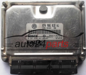 ECU CENTRALITA DE MOTOR VW VOLKSWAGEN T4 2.5 TDI 074906018AJ, 074 906 018 AJ BOSCH 0281010461, 0 281 010 461, DIESEL EDC15VM+ 3988 28SA5172