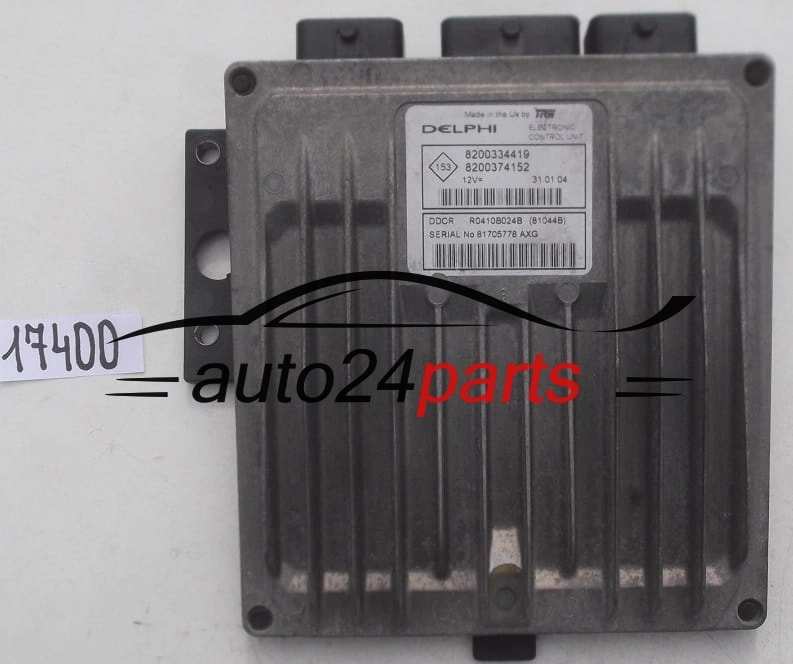 ECU ENGINE CONTROLLER RENAULT MEGANE 1.5 DCI DELPHI R0410B024B, 8200334419, 8200374152 