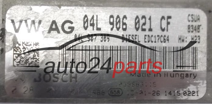 Μονάδα Ελέγχου Κινητήρα AUDI Q5 BOSCH  0281031015, 04L906021CF, 04L907309