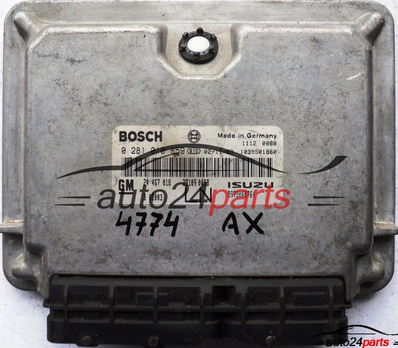 ECU CENTRALITA DE MOTOR OPEL ASTRA G 1.7 CDTI Z17DTL 24467018 LN, 24 467 018, 24467020, 6235212, 62 35 212, BOSCH 0281010859, 0 281 010 859, ISUZU 8973068764