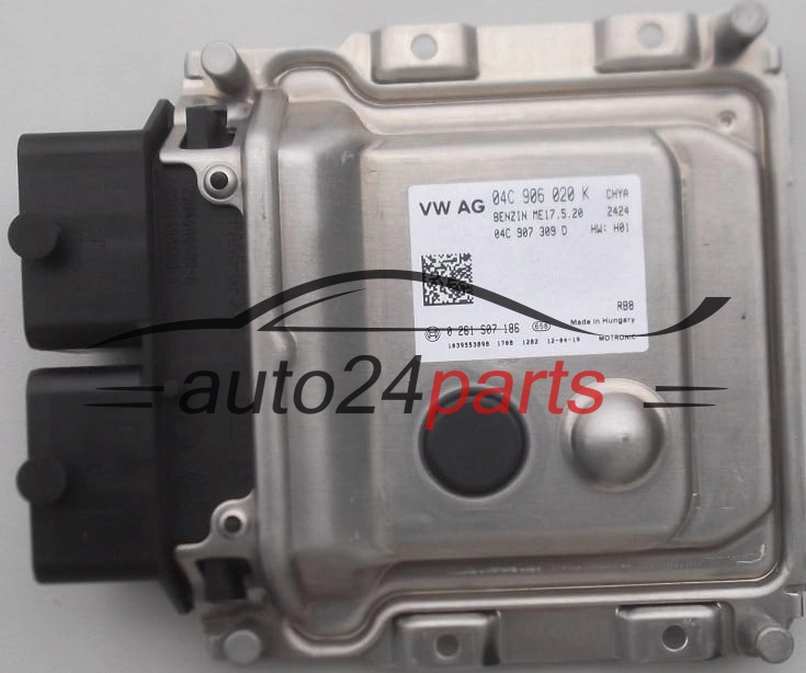 ECU CENTRALITA DE MOTOR  SKODA CITIGO 1.0 BOSCH 0 261 S07 186,  04C 906 020 K