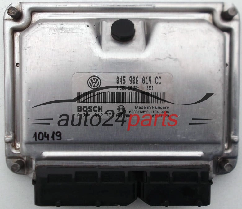 SKODA ROOMSTER 1.4 TDI, BOSCH 0 281 012 750, 0281012750, 045 906 019 CC, 045906019CC, EDC15P
