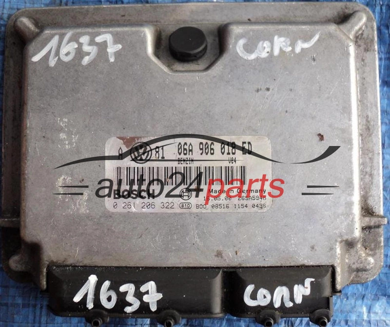 ΜΟΝΑΔΑ ΕΛΕΓΧΟΥ ΚΙΝΗΤΗΡΑ VW VOLKSWAGEN GOLF BORA 2.0 AQY 06A906018ED, 06A 906 018 ED, BOSCH 0261206322, 0 261 206 322, BENZIN V04 26SA5946