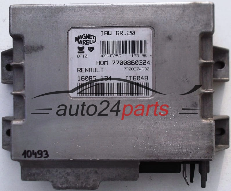 Μονάδα Ελέγχου Κινητήρα RENAULT TWINGO 1.2, MAGNETI MARELLI IAW 6R.20, IAW6R20, 7700860324, 7700874630, 16085.134, 16085134