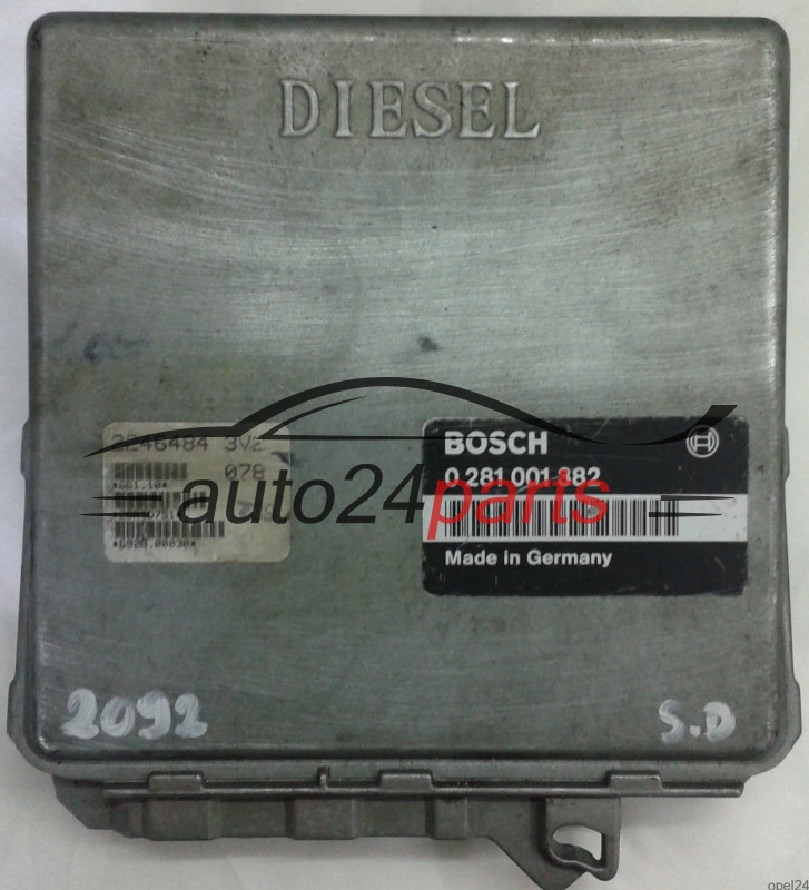 ECU ENGINE CONTROLLER BMW E36 325 2.5 TDS BOSCH 0281001382, 0 281 001 382, 2246484, 28RTD751 