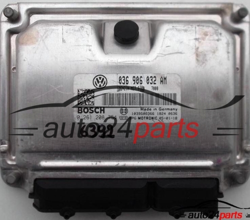 ECU CENTRALITA DE MOTOR VW VOLKSWAGEN GOLF 1.4 BOSCH 0 261 208 754, 0261208754, 036 906 032 AM, 036906032AM 