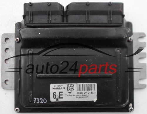 KOMPUTER STEROWNIK SILNIKA NISSAN ALMERA 1.5, MEC32-211 D1, MEC32211 D1 6E, MEC32211D1 - 