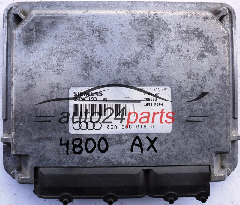 ECU ENGINE CONTROLLER AUDI A3 1.6 AEH 06A906019D, 06A 906 019 D, SIEMENS 5WP4193, 5WP4 193 02