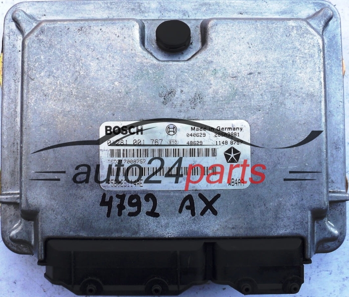 CENTRALINA DO MOTORE JEEP GRAND CHEROKEE 3.1 TD BOSCH 0 281 001 767, 0281001767, P56029114AE, WB4AA