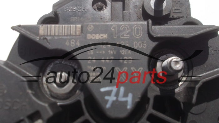 ALTERNATOR OPEL ASTRA VECTRA SIGNUM ZAFIRA 1.6 16V BOSCH 0 124 425 005, 24 447 429 XY