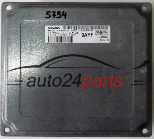 ECU ENGINE CONTROLLER FORD FOCUS FIESTA SIEMENS S118934101 F