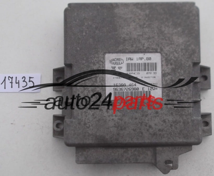 Μονάδα Ελέγχου Κινητήρα PEUGEOT 206 MAGNETI MARELLI IAW 1AP.80, IAW1AP80, 16300.464, 16300464, 9636726980 E