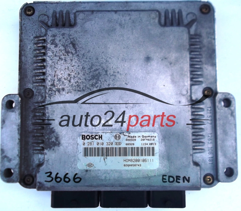 Μονάδα Ελέγχου Κινητήρα RENAULT MASTER 2.2 DCI BOSCH 0 281 010 320,  HOM 8200106111, 8200058743