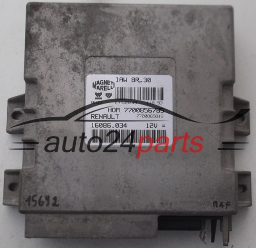 CENTRALITA DE MOTOR RENAULT MAGNETI MARELLI IAW 8R.30, IAW8R30, HOM 7700856785, 16.086.034, 16086034
