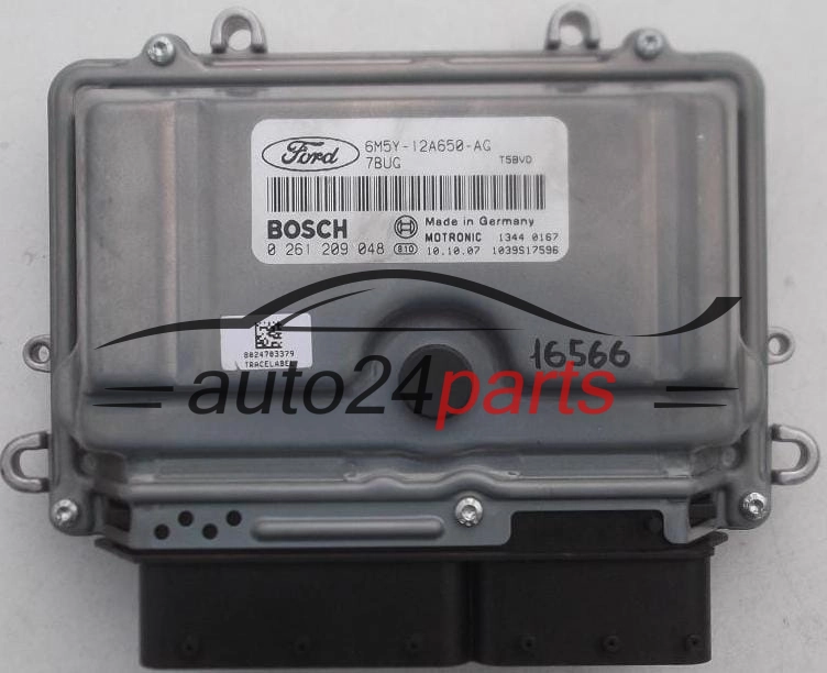 Μονάδα Ελέγχου Κινητήρα FORD FOCUS 2.5 T BOSCH 0 261 209 048, 0261209048, 6M5Y-12A650-AG, 6M5Y12A650AG