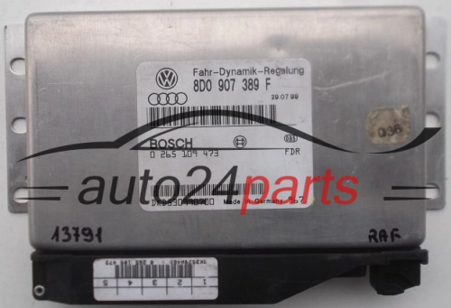 STEROWNIK MODUŁ ESP AUDI A6 S6 C5 BOSCH 0 265 109 473, 0265109473, 8D0 907 389 F, 8D0907389F