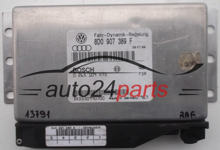 STEROWNIK MODUŁ ESP AUDI A6 S6 C5 BOSCH 0 265 109 473, 0265109473, 8D0 907 389 F, 8D0907389F