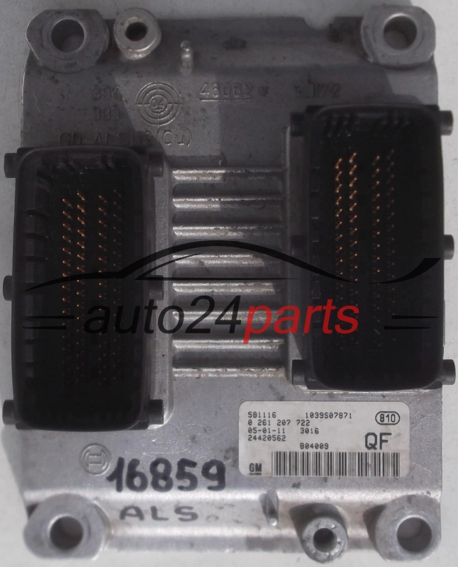 Μονάδα Ελέγχου Κινητήρα OPEL ASTRA H 1.4 Z14XEP BOSCH 0 261 207 722, 0261207722, GM 24420562 QF, 24420562QF