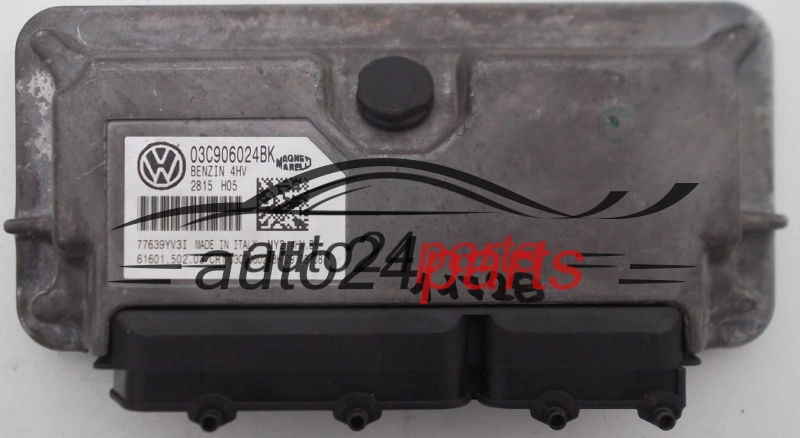Μονάδα Ελέγχου Κινητήρα VOLKSWAGEN SEAT IBIZA 1.4 MAGNETI MARELLI MY2 4HV.BK, MY24HVBK, 03C 906 024 BK, 03C906024BK, 03C 906 024 BH, 03C906024BH, 61601.502.03, 6160150203