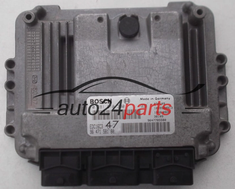 MOTORSTEUERGERÄT ECU STEUERGERAT PEUGEOT 307 1.4 HDI BOSCH 0 281 010 390