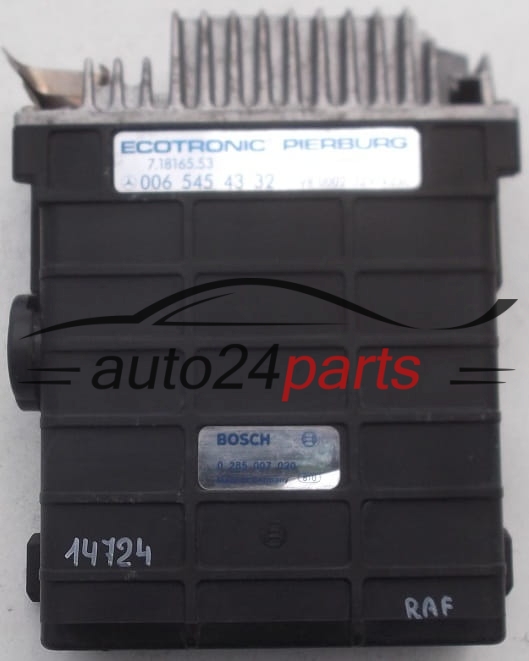 BOSCH 0 285 007 020, 0285007020, 006 545 43 32, 0065454332, PIERBURG 7.18165.53, 71816553