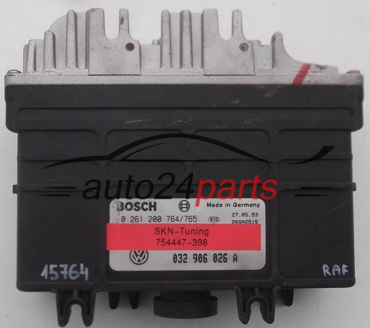 KOMPUTER STEROWNIK SILNIKA VW VOLKSWAGEN GOLF 1.4 BOSCH 0 261 200 764, 0261200764, 032 906 026 A, 032906026A