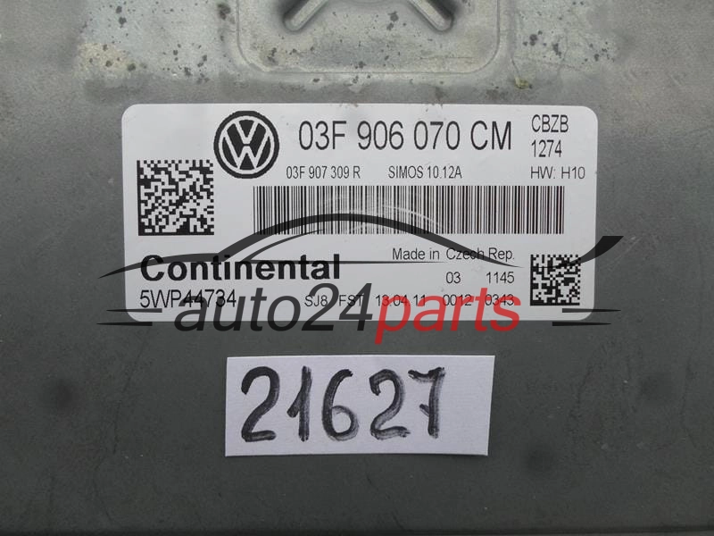  VW VOLKSWAGEN BEETLE 03F 906 070 CM, 03F906070CM, 5WP44734 