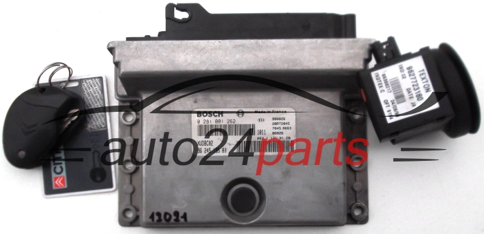 ECU ENGINE CONTROLLER CITROEN XANTIA PEUGEOT 406 1.9TD 9624519580 BOSCH 0281001262 XUDBC02 28RTD845