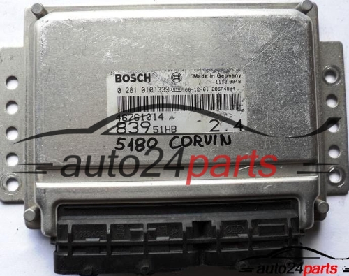 MOTORSTEUERGERÄT ECU STEUERGERAT LANCIA LYBRA 2.4 JTD BOSCH 0281010339, 0 281 010 339 44761014, 83951HB
