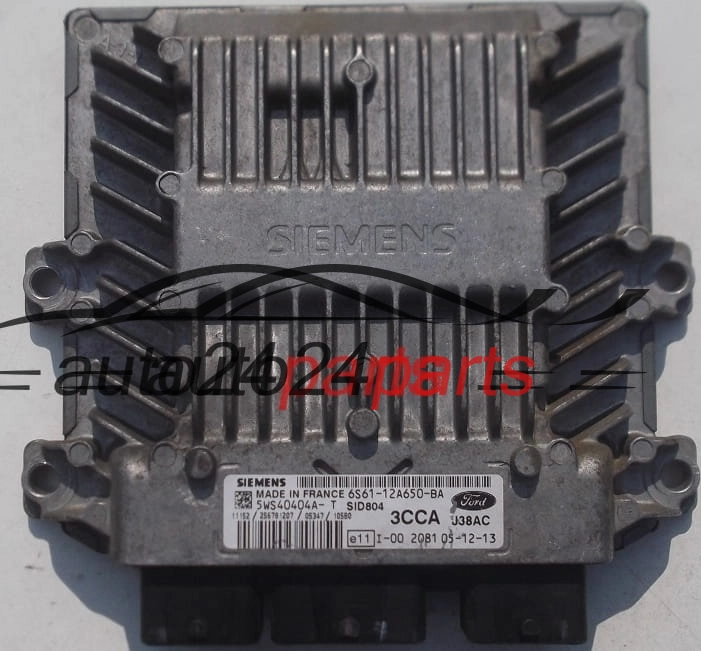 Μονάδα Ελέγχου Κινητήρα FORD FUSION 1.4 TDCI SIEMENS 5WS40404A-T, 5WS40404AT, 6S61-12A650-BA, 6S6112A650BA, 3CCA, SID804