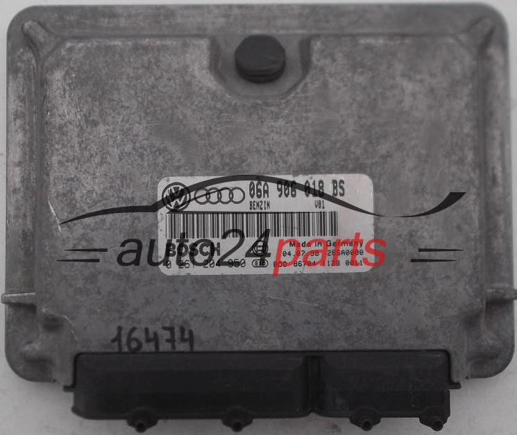 ECU CENTRALITA DE MOTOR AUDI A3 1.8 BOSCH 0 261 204 950, 0261204950, 06A 906 018 BS, 06A906018BS