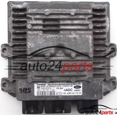ECU CENTRALITA DE MOTOR FORD FUSION, SIEMENS 5WS40031D-T, 5WS40031DT, 2N1A-12A650-AD, 2N1A12A650AD, 4AGC J38AC, SID802 