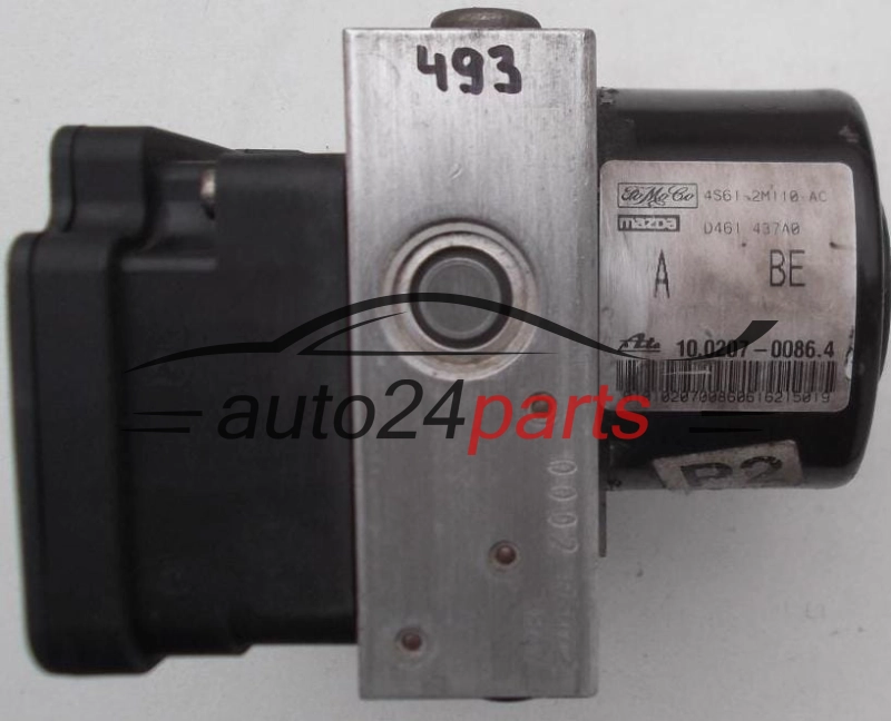 ABS CENTRALINA POMPA FORD FIESTA FUSION FoMoCo 4S61-2M110-AC,  ATE 10.0207-0086.4