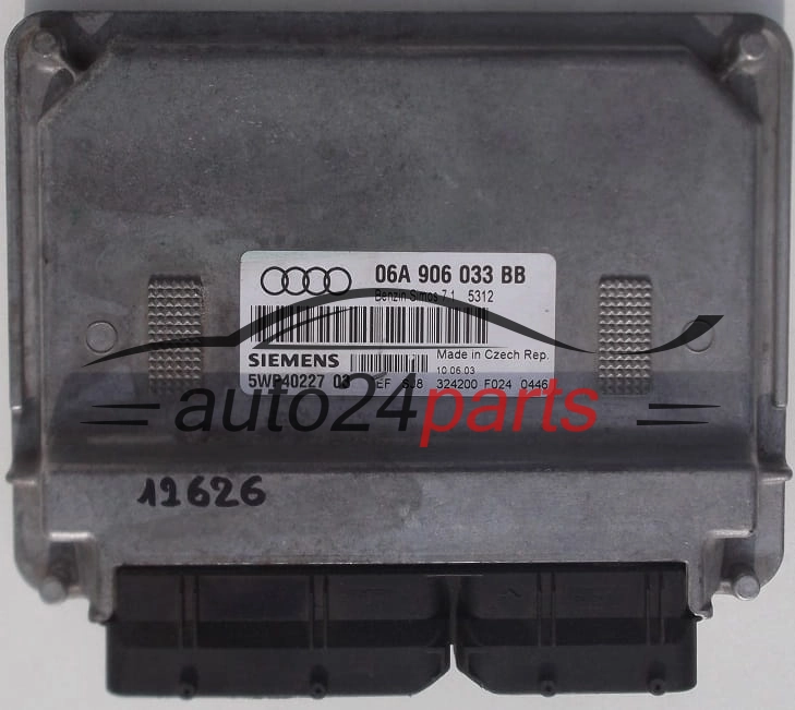 Komputer silnika AUDI A3 1.6 SIEMENS 5WP4022703 06A906033BB - 12626 (id: 56425)