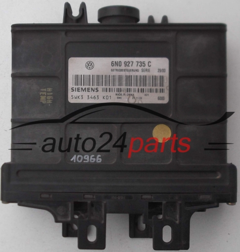 CENTRALITA ECU CAJA DE CAMBIO AUTOMATICO VW VOLKSWAGEN LUPO 3L 1.2 TDI SIEMENS 5WK3 3463 K01, 5WK33463K01, 6N0 927 735 C, 6N0927735C
