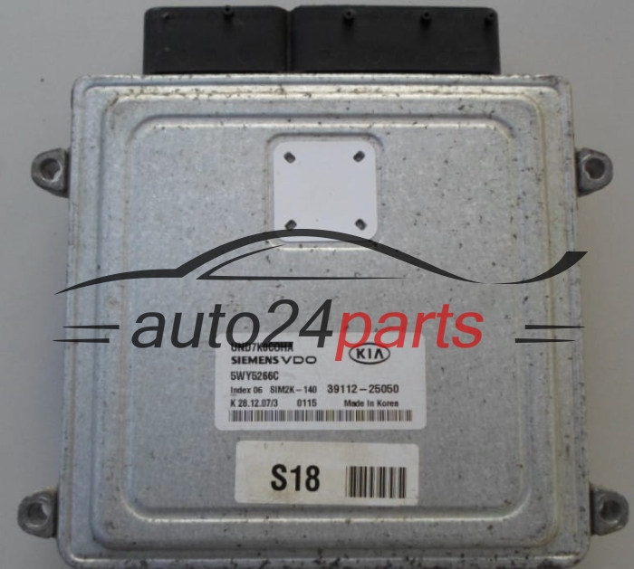 MOTORSTEUERGERÄT ECU STEUERGERÄT KIA CARENS 2.0 SIEMENS VDO 5WY5266C, 39112-25050