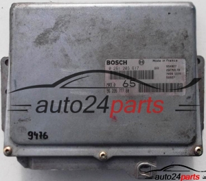 ECU CENTRALITA DE MOTOR CITOREN AX, PEUGEOT 106 1.0, BOSCH 0 261 203 617, 0261203617, 96 226 777 80, 9622677780, MA3.0 65 
