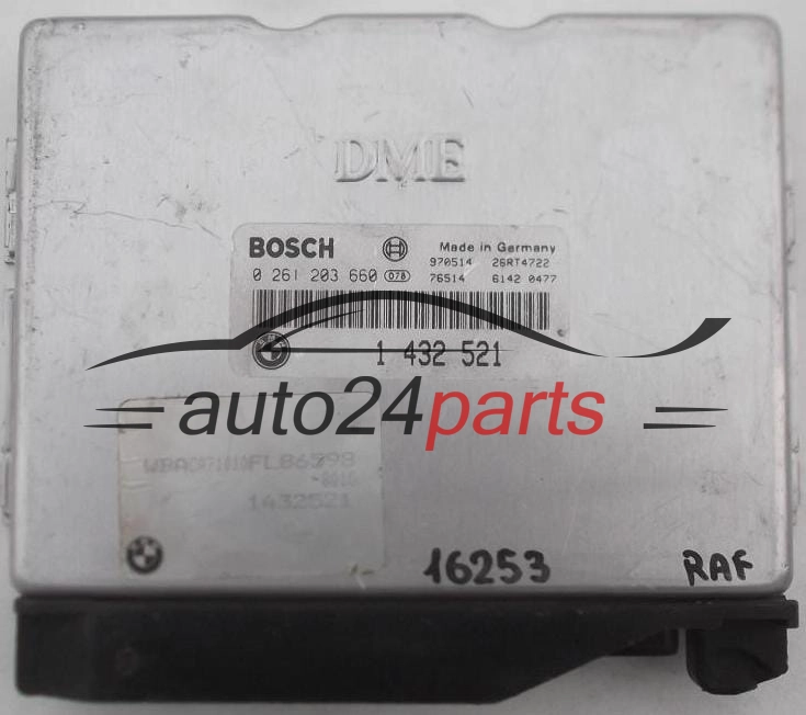 Μονάδα Ελέγχου Κινητήρα BMW 3 E36 316 BOSCH 0 261 203 660, 0261203660, 1 432 521