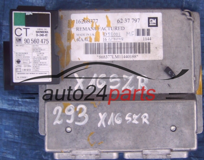 ECU ENGINE CONTROLLER OPEL ASTRA G GM 62 37 797, 6237797, 16268377 RAAC