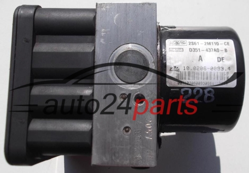 ABS FORD FIESTA MAZDA 1.4, 1.6 TDCI ATE 2S61-2M110-CE, 2S612M110CE, D351-437-A0-B, D351437A0B, 10.0206-0093.4, 10020600934, 10.0960-0106.3, 10096001063
