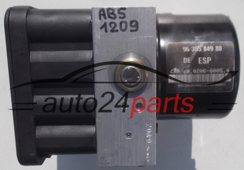 BOMBA HIDRAULICA Y CENTRALITA ABS CITROEN C5 96 355 849 80, 9635584980, ATE 10.0206-0005.4, 10020600054, 10.0960-1113.3, 10096011133