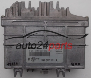 CENTRALITA DE MOTOR VW VOLKSWAGEN GOLF 1.8 BOSCH 0 261 203 591/592, 0261203591, 0261203592, 3A0 907 311 A, 3A0907311A