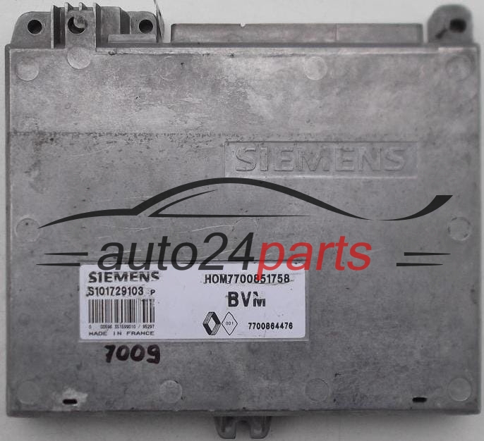 KOMPUTER STEROWNIK SILNIKA RENAULT CLIO 1.2 SIEMENS S101729103P