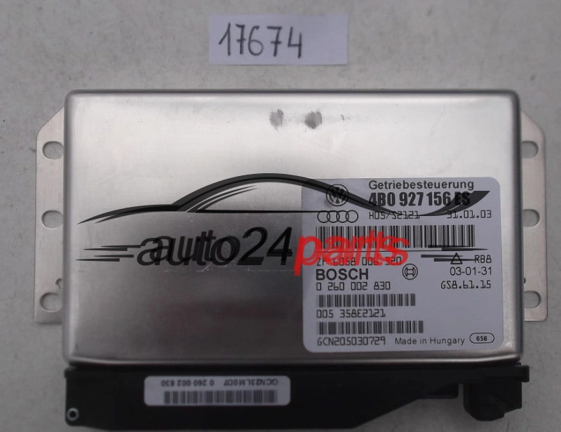 ECU AUTOMATIC GEARBOX AUDI A6 2.5 TDI BOSCH 0 260 002 830, 4B0 927 156 ES, 4B0927156ES